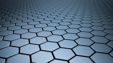 Soyut 3d nesneler desen arkaplan küpleri ve altıgenler, sunum ve web sayfası arkaplanları için 3d oluşturma