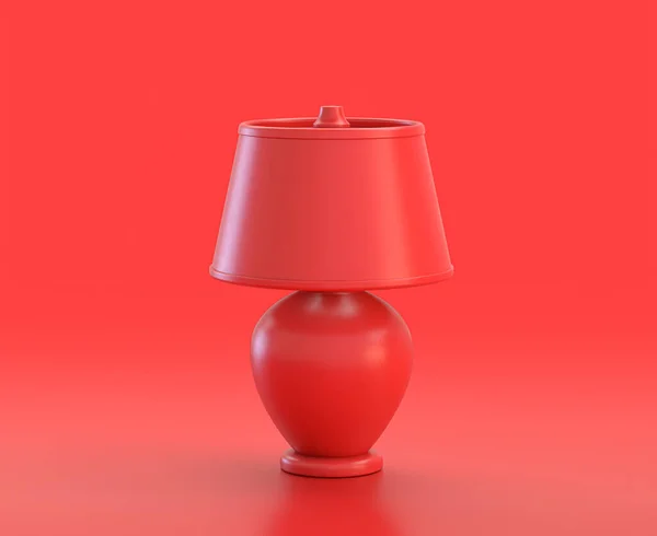 Μονόχρωμη Ενιαία Κόκκινο Χρώμα Επιτραπέζιο Φωτιστικό Κόκκινο Φόντο Ενιαίο Χρώμα — Φωτογραφία Αρχείου