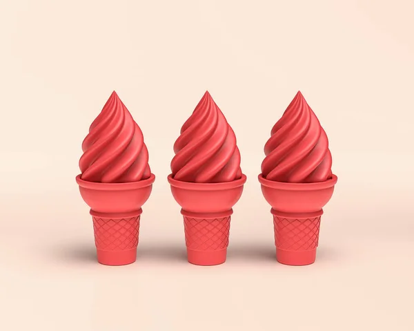 Icon Dessert Einfarbige Durchgehende Rote Farbe Auf Hellem Hintergrund Süßigkeiten — Stockfoto