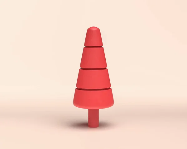 Single Carrot Tree Monochrome Flat Red Color Icon Light Background — Foto de Stock