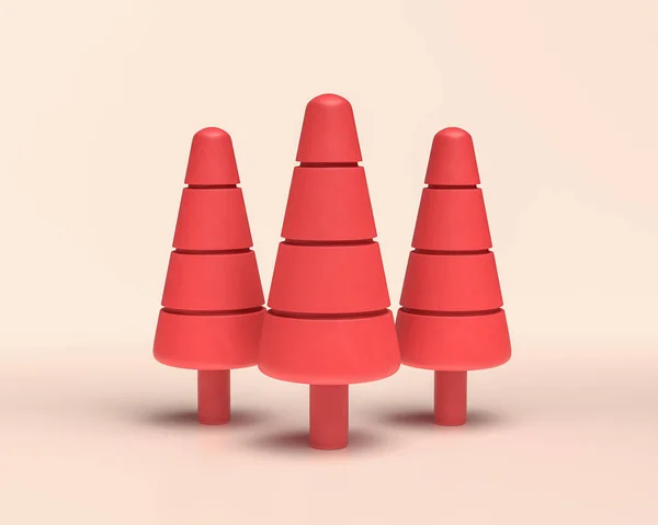 Carrot Trees Monochrome Red Color Icon Tree White Background Solid —  Fotos de Stock