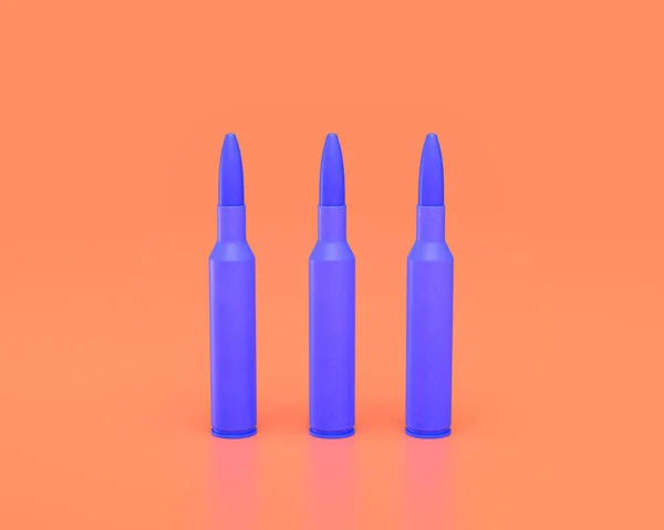 Plastic Weapon Series Bullet Pocisk Karabin Indigo Niebieskie Ramię Różowym — Zdjęcie stockowe