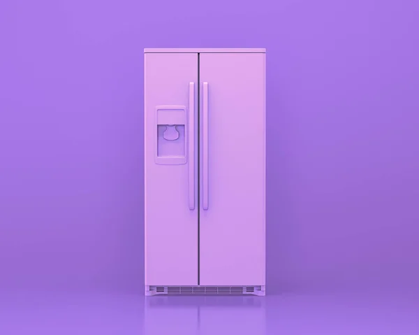 単色ピンク紫色の部屋 3Dレンダリング キッチンツールや機械でのキッチン家電 隔離された — ストック写真