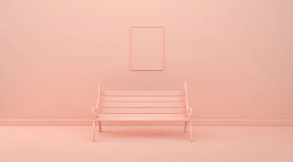 Αφίσας Πλαίσιο Δωμάτιο Φόντο Επίπεδο Ροζ Χρώμα Στερεά Μονόχρωμη Φόντο — Φωτογραφία Αρχείου
