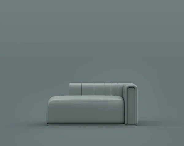 Single Sofa Monochrome Dim Gray Interior Room Single Gray Color — Stock Photo, Image