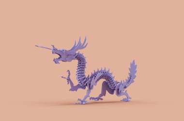 Tek renk tek renkli ahşap ejderha oyuncağı tek renk sarı, turuncu arka plan, hiç kimse, 3D renkte