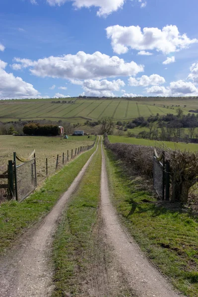 Farm track in Millington East Yorkshire