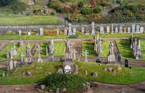 スコットランド スターリング 2020年2月10日 旧市街墓地 頭石や彫像 — ストック写真