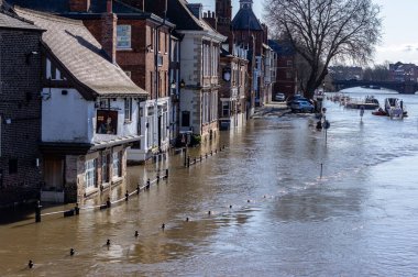 Kings Arms Pub flooded in City of York clipart