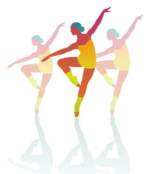 Tanzendes Mädchen 3 — Stockvektor