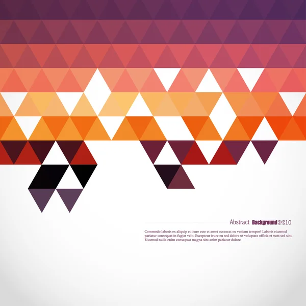 Triangle de fond abstrait et géométrique — Image vectorielle