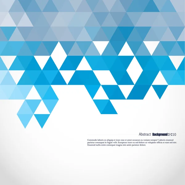 Γεωμετρικό υπόβαθρο από μπλε τρίγωνα — Διανυσματικό Αρχείο
