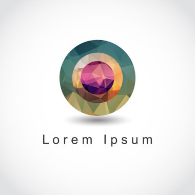 soyut geometrik küresel şekli