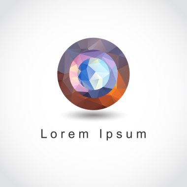 soyut geometrik küresel şekli