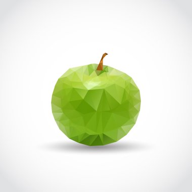 Geometrik poligonal elma