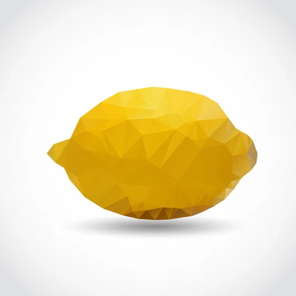 几何多边形柠檬 — 图库矢量图片