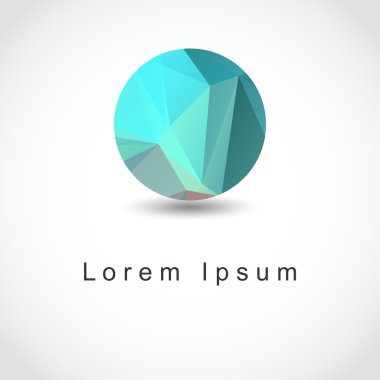 soyut geometrik küresel şekli