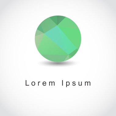 soyut geometrik küresel şekli