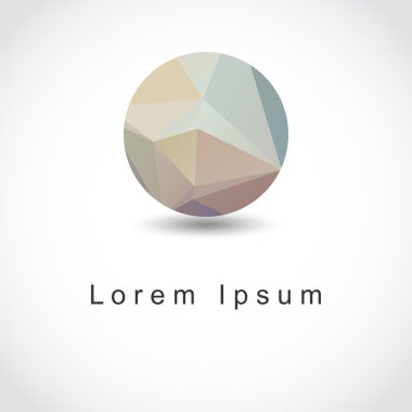 soyut geometrik küresel şekli