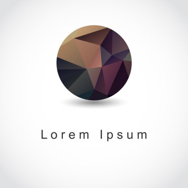 soyut geometrik küresel şekli