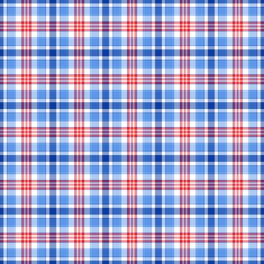 Mavi, kırmızı ve beyaz ekose arka plan
