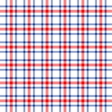 Mavi, kırmızı ve beyaz ekose arka plan