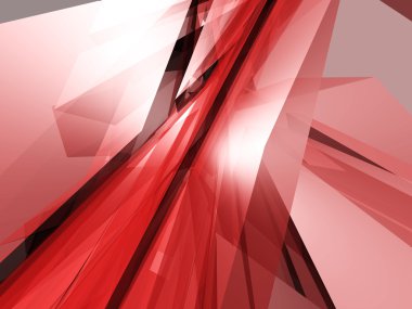 Soyut kırmızı nesne