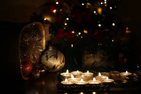 Bougies Noël Pour Noël Nouvelle Année — Photo