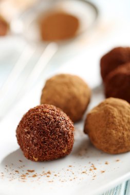tatlı çikolata truffles
