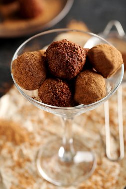 tatlı çikolata truffles
