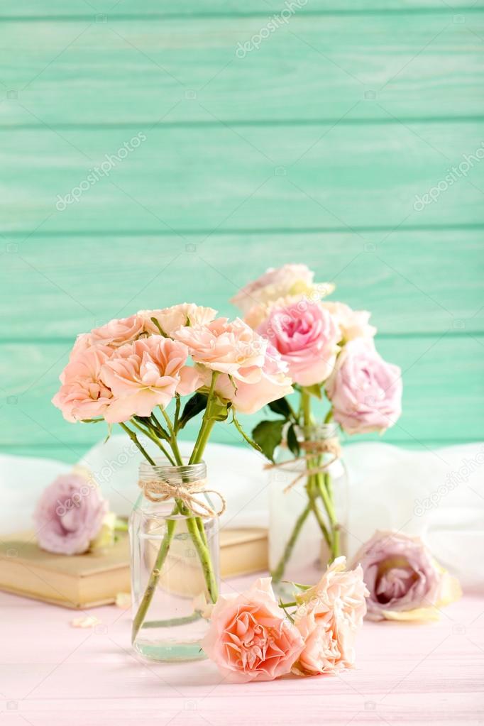 Bouquets of beautiful roses