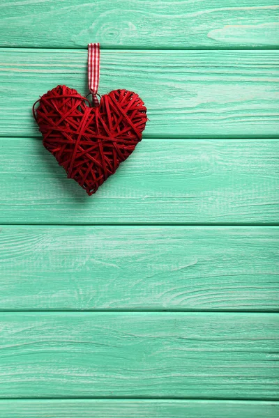 Красное сердце любви — стоковое фото