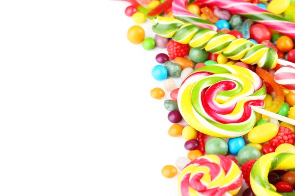 Különböző gyümölcsök cukorka — Stock Fotó