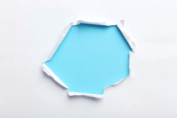 Torn white paper — Stock Photo, Image