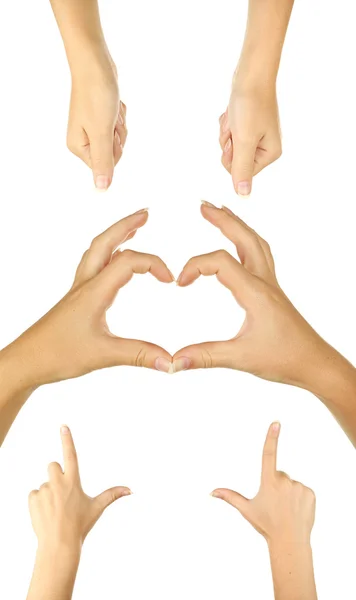 Hands gesturing collage — Stock Photo, Image