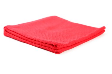 Katlanmış kırmızı peçete