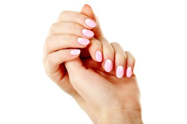 Female hands with manicure clipart