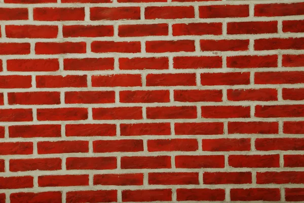 Fondo de la pared de ladrillo rojo — Foto de Stock