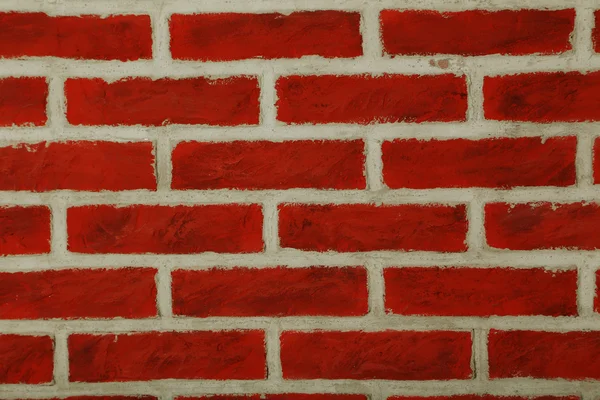 Tle czerwony mur z cegły — Zdjęcie stockowe