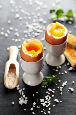 Tost ile haşlanmış yumurta 