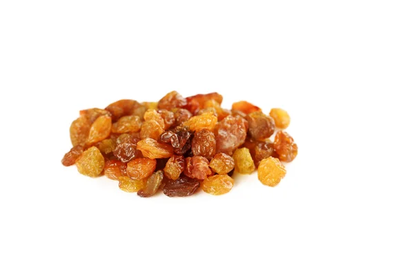 Dried raisins on a white — Stock Photo, Image