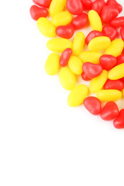 Red and yellow heart candies — Stock Photo, Image