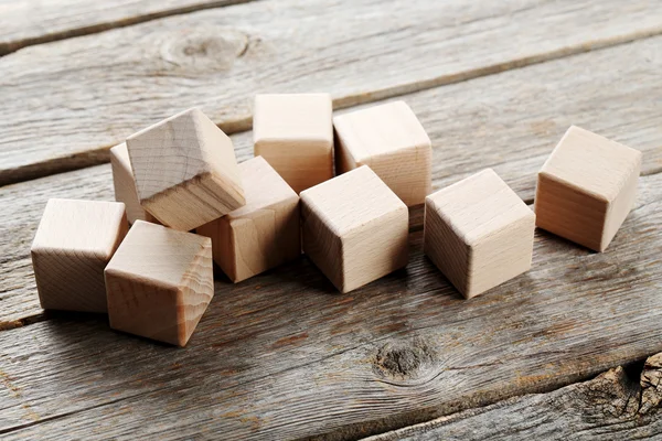 Cubos de brinquedo de madeira — Fotografia de Stock