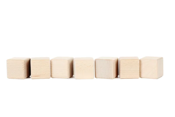 Wooden toy cubes — Stock Photo, Image