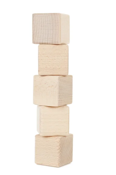 Cubos de brinquedo de madeira — Fotografia de Stock