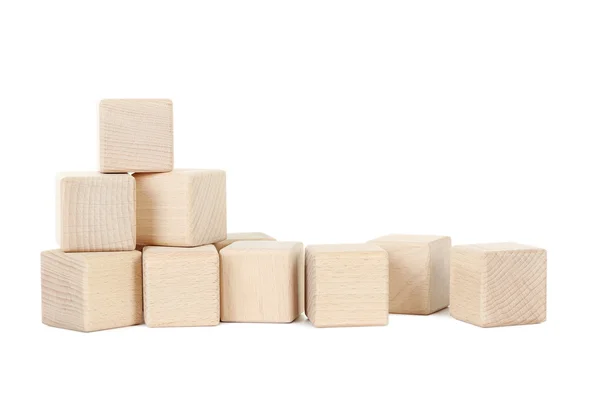 Wooden toy cubes — Stock Photo, Image