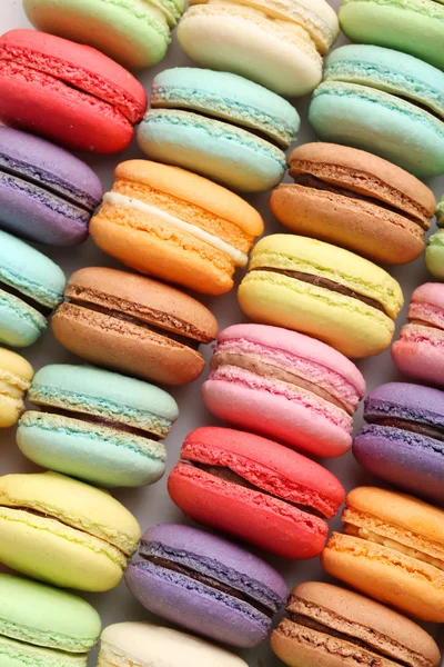 Französische farbenfrohe Macarons — Stockfoto