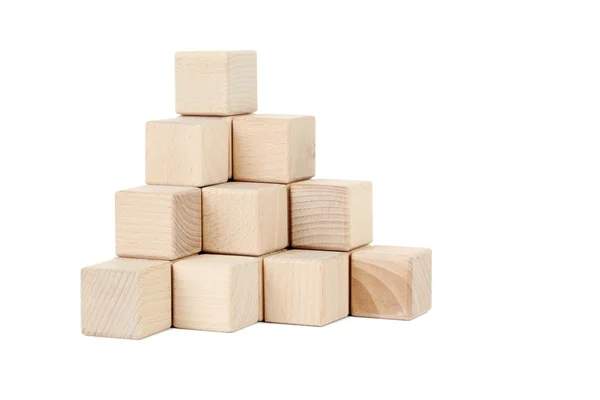 Cubes de jouets en bois — Photo