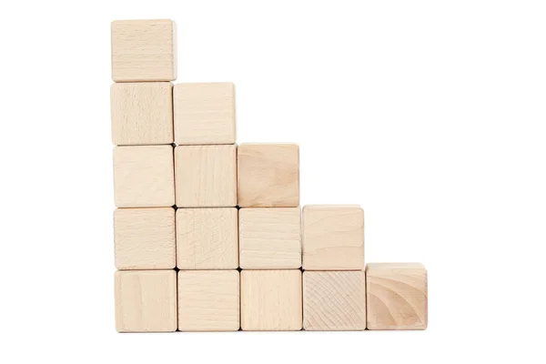 Деревянные кубики — стоковое фото
