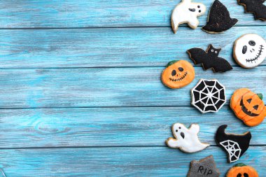 Taze Cadılar Bayramı gingerbread çerezleri 